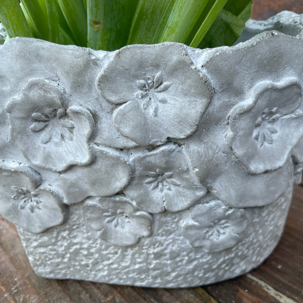 Hjärtformat kruka m/blommor - gjutform