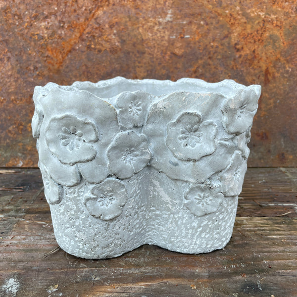 Hjärtformat kruka m/blommor - gjutform